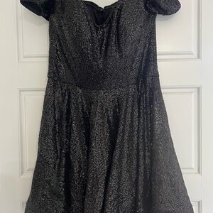 Black Sequin Dress